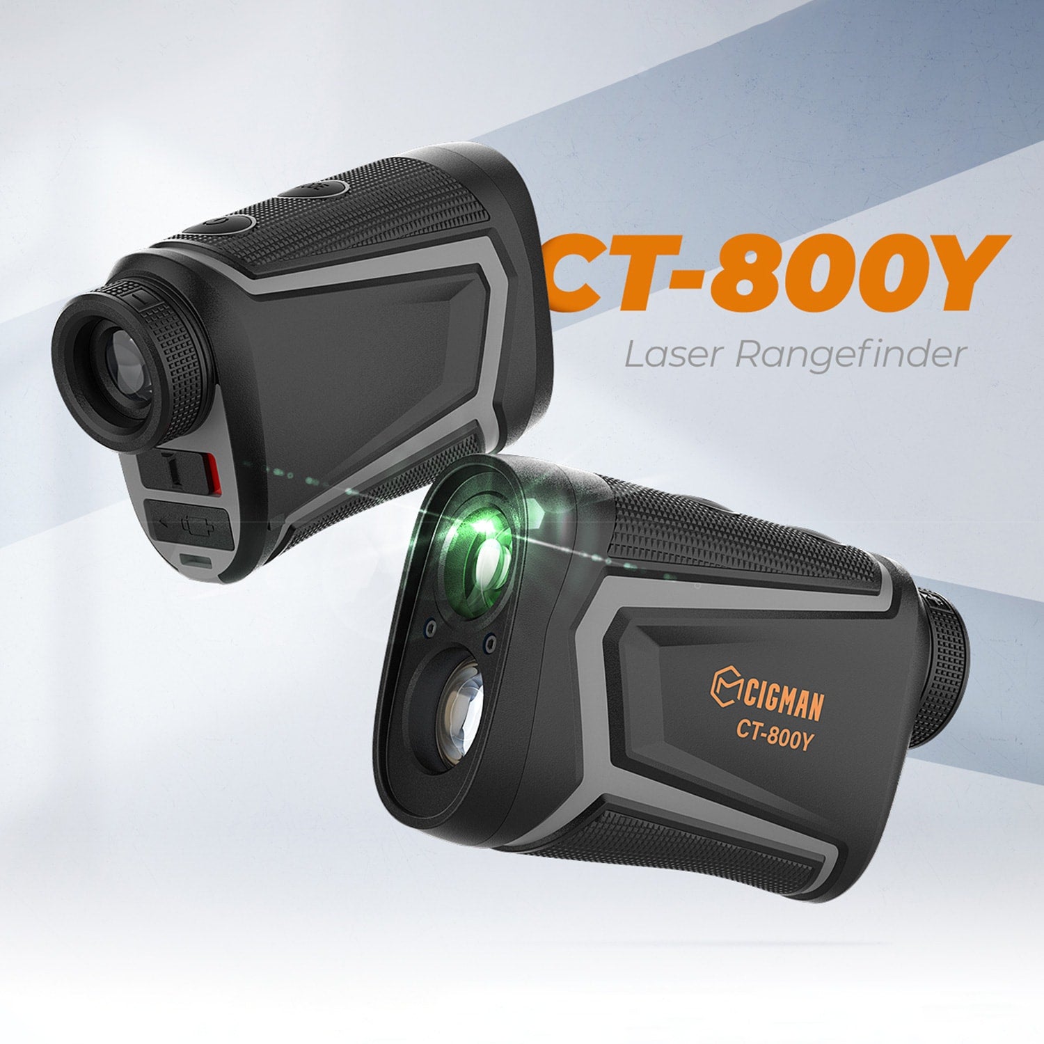 CIGMAN CT-800Y/CT-1000Y 1000m Golf Rangefinder, With 6X Magnification,