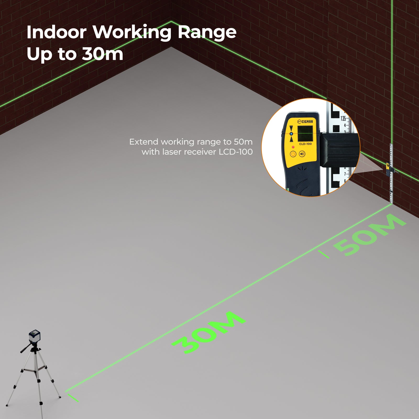 CIGMAN CM-G02 2 Lines Laser Level With Self-Leveling