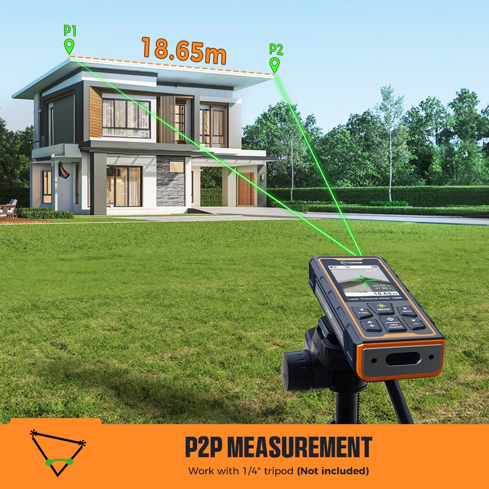 CIGMAN CD-120G 393ft Laser Distance Measure