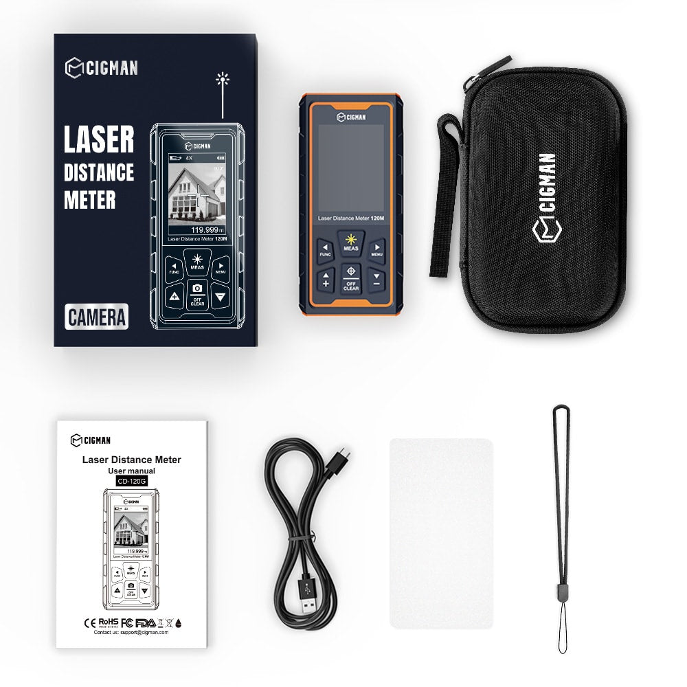 CIGMAN CD-120G 393ft Laser Distance Measure