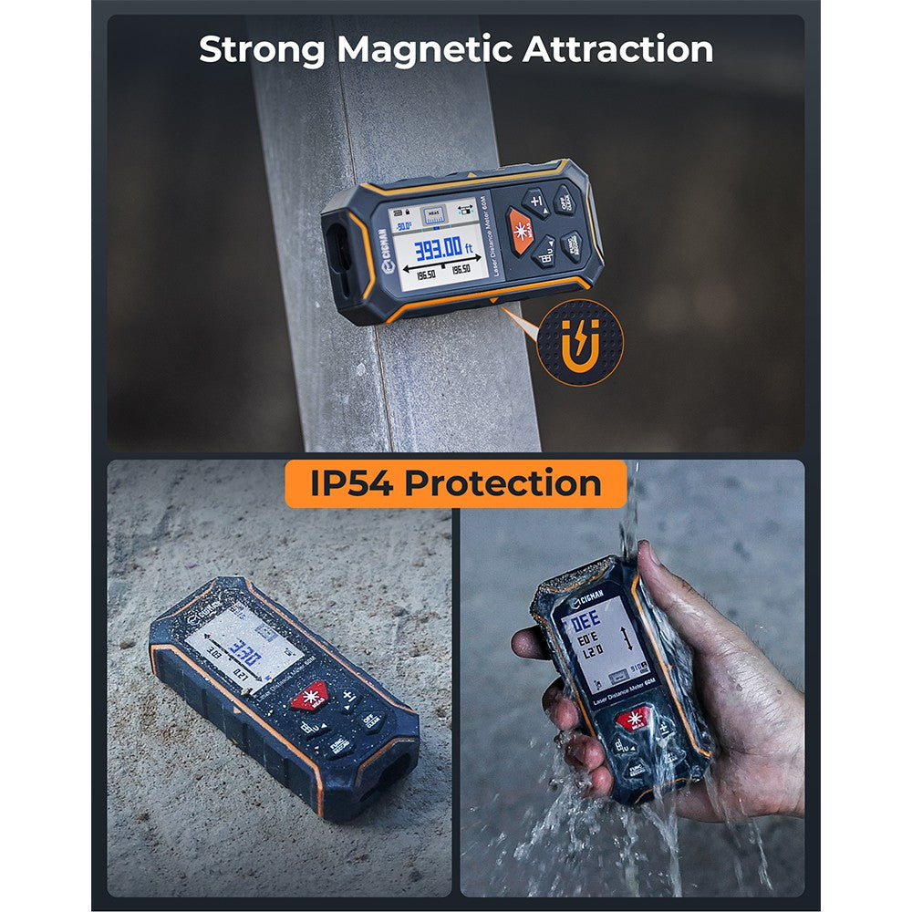 CIGMAN CD-60R 393Ft Bilateral Laser Measure