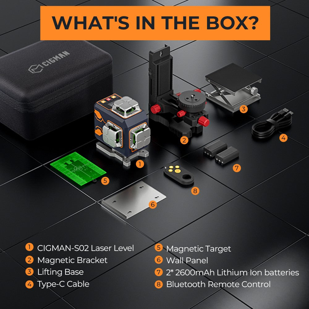 CIGMAN CM-S02 4x360° 16 Lines Laser Level a+