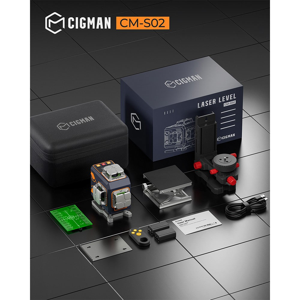 CIGMAN CM-S02 4x360° 16 Lines Laser Level