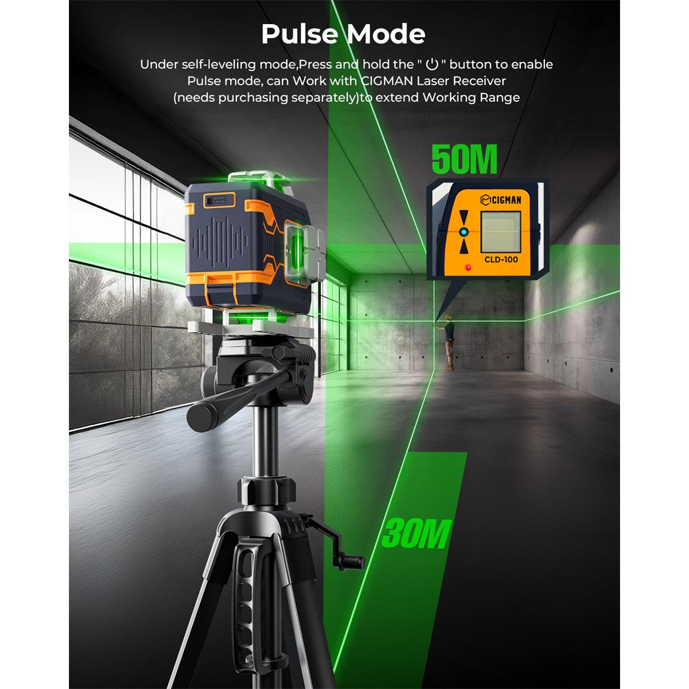 CIGMAN CM-S02 4x360° 16 Lines Laser Level