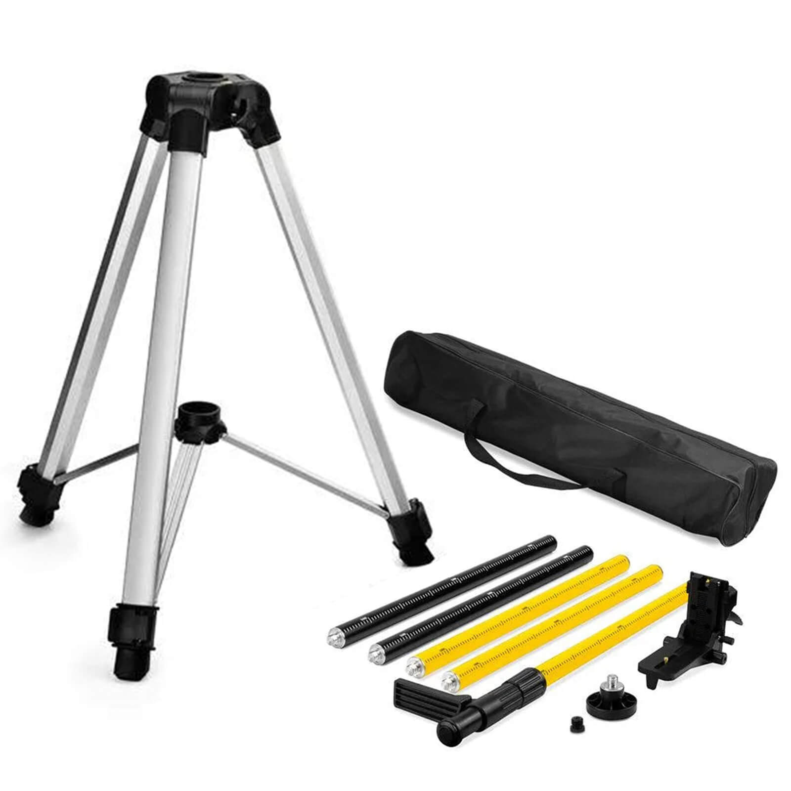 CIGMAN CM-100P 3.7M Laser Level Tripod with 3.7m/12.18ft (Max) Telescopic Rod