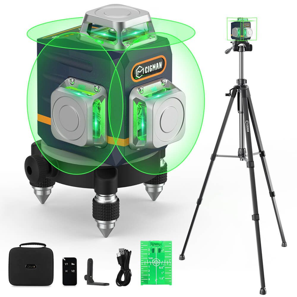 CIGMAN CM-701T 3x360° Laser Level with 1.5m Tripod