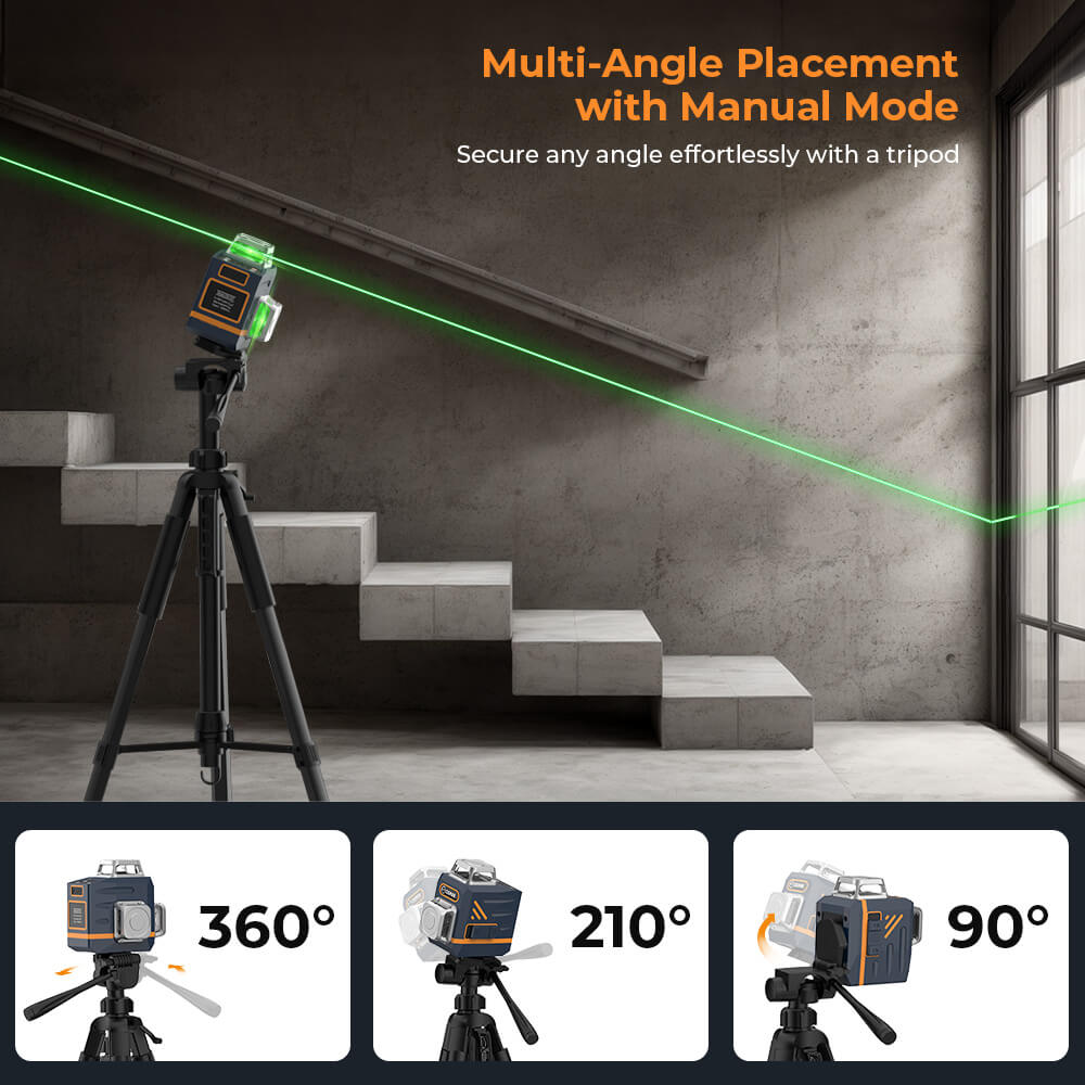 CIGMAN CM-701T 3x360° Laser Level with 1.5m Tripod