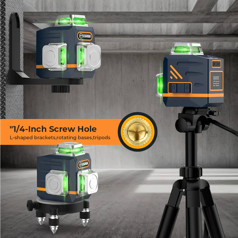 CIGMAN CM-701T 3x360° Laser Level with 1.5m Tripod