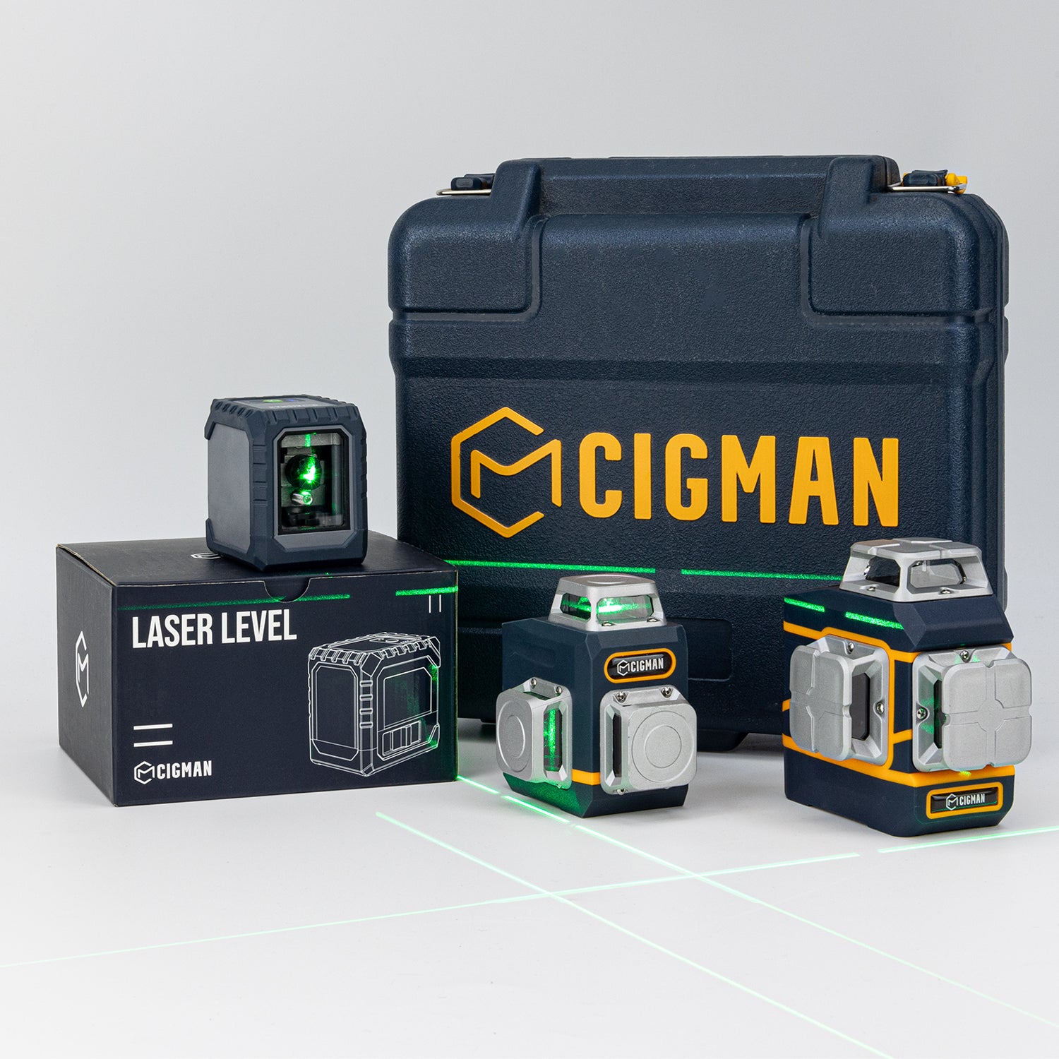 Niveau laser vert Cigman - 3 x 360° (vendeur tiers - via coupon) –