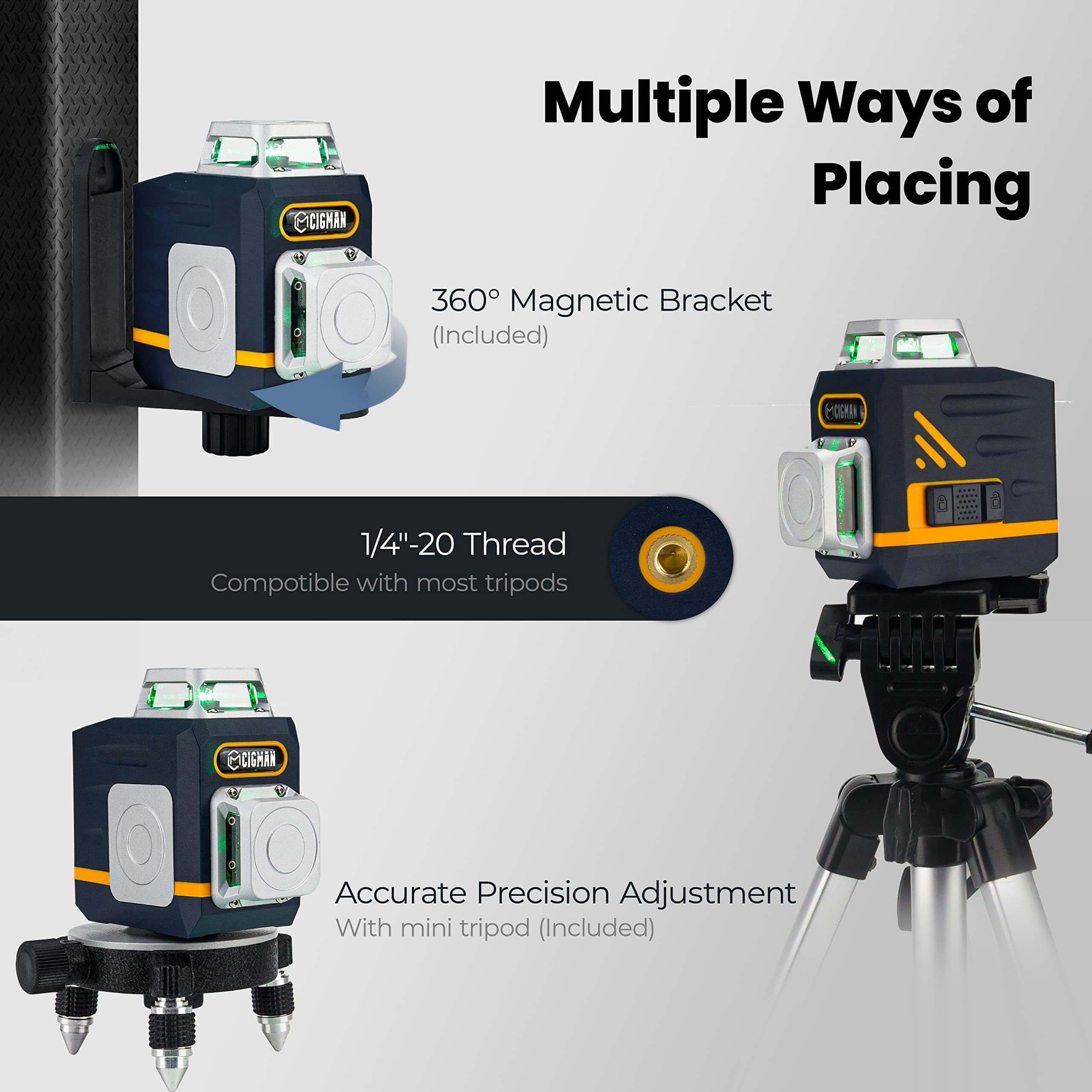 CIGMAN CM-701 3x360° Laser Level