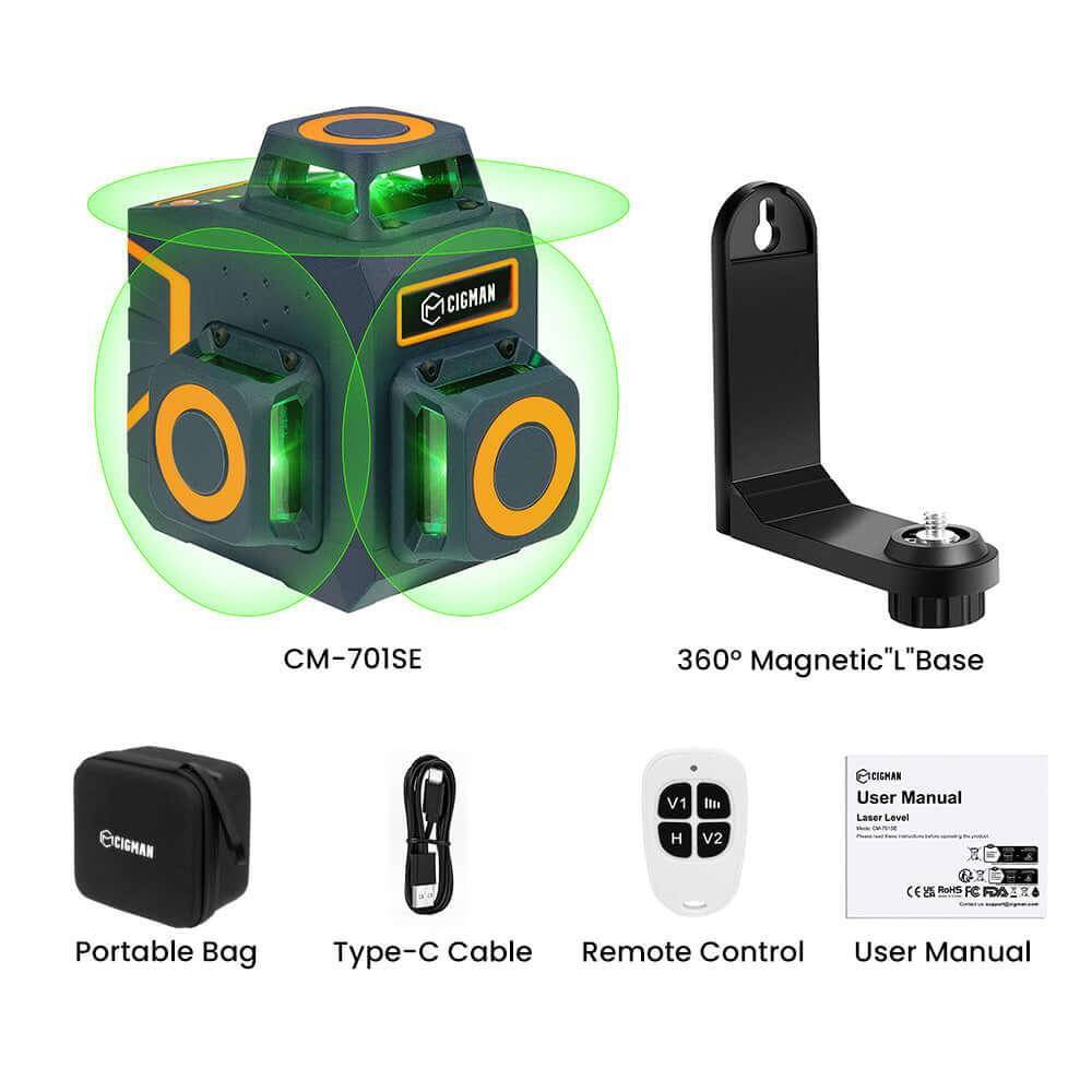 CIGMAN CM-701SE 12 Lines Laser Level - Cigman