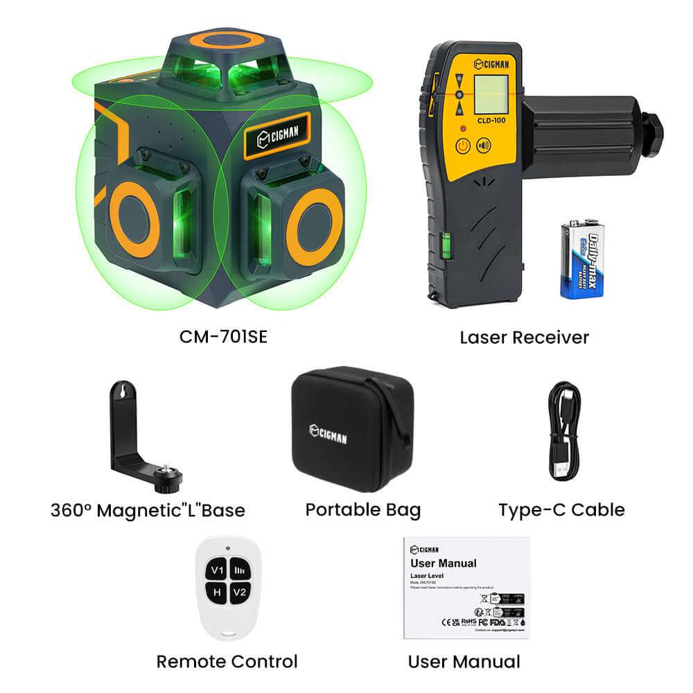 CIGMAN CM-701SE 12 Lines Laser Level - Cigman