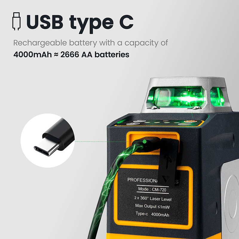 CIGMAN CM720 2*360° Laser Level - Cigman